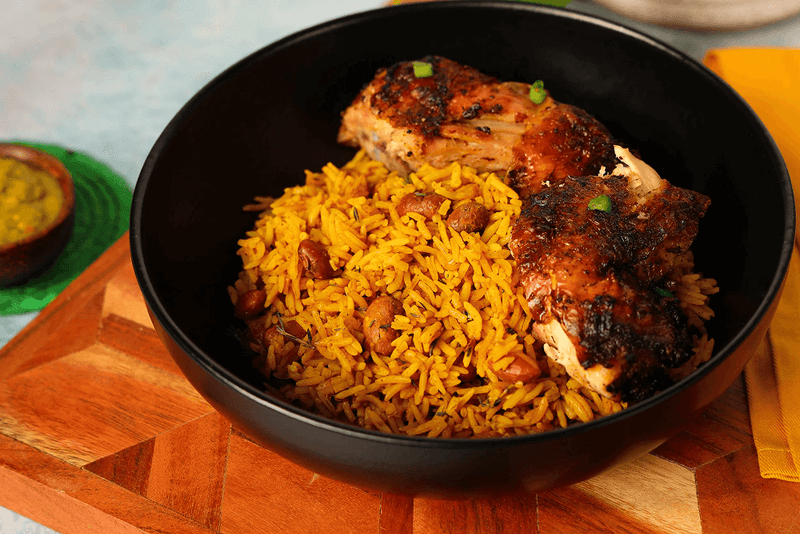 Red Rice & Beans + Epis Roasted Chicken