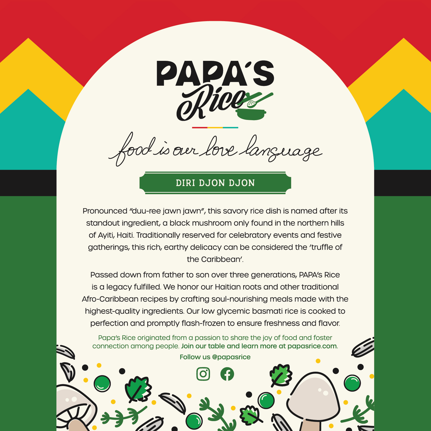 Diri Djon Djon Mushroom Rice